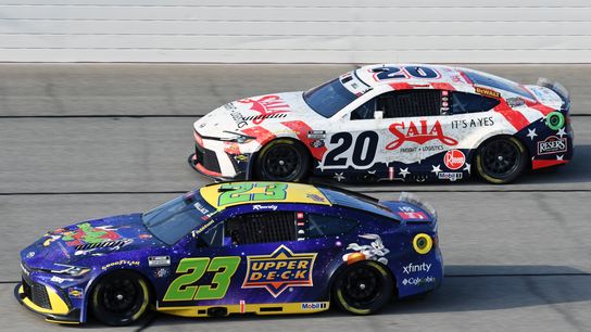 Bubba Wallace (23) and Christopher Bell (20).